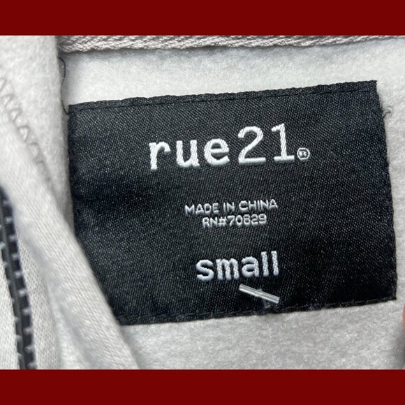 Rue 21 - Men's Long Sleeve Hooded Sweatshirt - Gray - Small - Picture 10 of 14